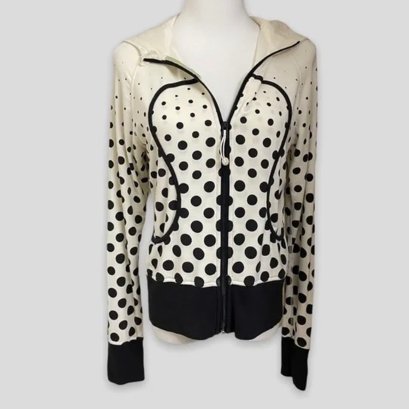 RARE Lululemon Polka Dot Scuba Jacket Size 8 - Picture 1 of 7